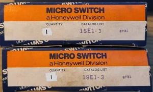 HONEYWELL MICROSWITCH 1SE1-3 PIN PLUNGER ACTUATOR HI TEMP LEADWIRE - Picture 1 of 3