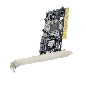 4 Port SATA PCI Expansion Card PCI To SATA Adapter Card RAID 1 - Picture 1 of 6