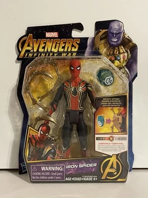  Marvel Avengers: Infinity War Iron Spider with Infinity Hasbro 2017 HERO VISION - Imagem 1 de 4