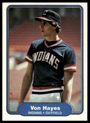 1982 Fleer #371 Von Hayes [GOATCARDS] - Image 1 of 2