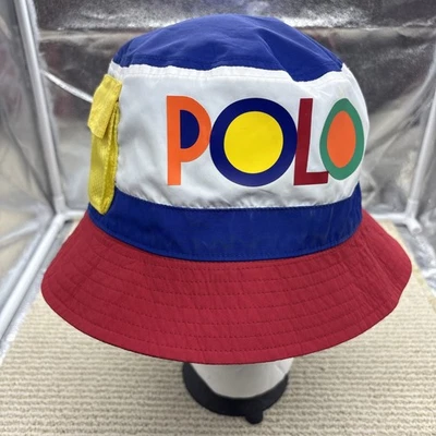 Polo Ralph Lauren Reversible Múltiples Bloques de Colores Cubo Booney Sombrero M/L Foto 1 de 4