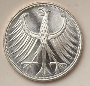 Deutschland 5 Mark 1974 F BRD Silberadler  Km#112.1 VZ . ST - Bild 1 von 2