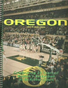2002-03 Oregon Ducks Women's Basketball Media Guide - Picture 1 of 1