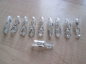 (10) Light Bulbs T5 12V 3W Watts Wedge Miniature Incandescent Instrument #E46J - Picture 1 of 7
