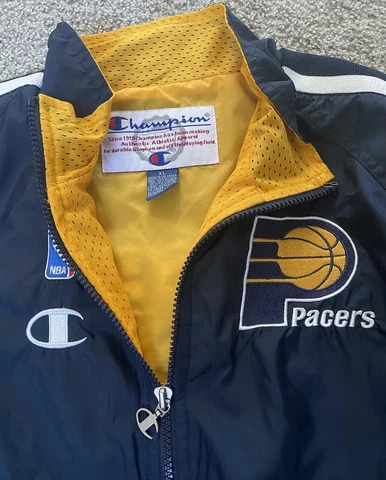 🏀 VTG 90'S CHAMPION NBA INDIANA PACERS WINDBREAKER JACKET Youth XL VINTAGE RARE Cover