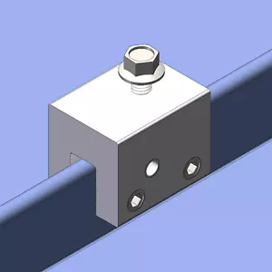 6 MageClamp staffa morsetto tetto cucitura in metallo pannello solare scaffalatura di installazione - Foto 1 di 4