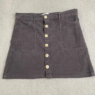 Pantalones de mezclilla Kensie para mujer talla 10/30 La falda algodón pana academia botón delantero Foto 1 de 4