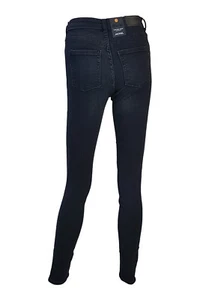 MONKI MOCKI Black Cropped Mid Rise Super Skinny Jeans (W24 and W26) - Picture 1 of 4