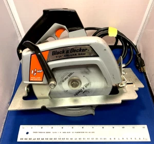 Black & Decker 7 1/4" Deluxe Circular Saw 7320 Made in USA Works Great - Bild 1 von 12