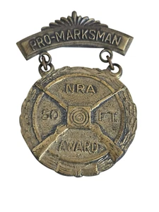 Vintage Blackinton NRA Pro Marksman 50ft Award Medal - Picture 1 of 4