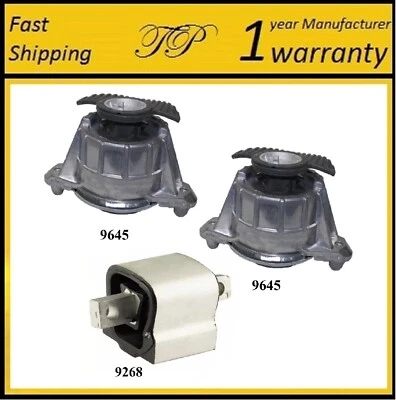 3 PCS FRONT MOTOR & TRANS MOUNT FOR 2012-2015 MERCEDES-BENZ C250 1.8L - AUTO - Image 1 of 4