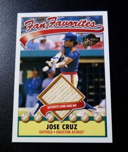 2003 Topps All-Time Fan Favorites #FFR-JCR Jose Cruz Bat Relics Astros - Picture 1 of 2