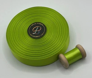 Lime 100 yards SATIN RIBBON for Crafts/Parties/Weddings/Decorations/Hairbows - Picture 1 of 3