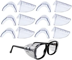 6 Pairs Safety Eye Glasses Side Shields Slip On Clear Side Shield For Safety - Picture 1 of 4