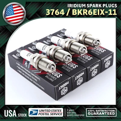 4PCS Iridium For Honda CR-Z 1.5L 2011-2016 3764/BKR6EIX-11 Spark Plugs Superior - Изображение 1 из 4