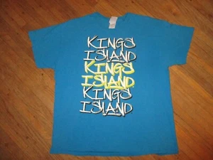 CAMISETA KINGS ISLAND Cincinnati Amusement Park Roller Coaster Ohio Retro XL - Imagen 1 de 2