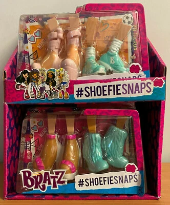 MGA ENTERTAINMENT Bratz Schuhschnaps x 6 - erhalten 6 Sets und Displayständer