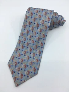 Corbata de seda para hombre ERMENEGILDO ZEGNA diseño exclusivo azul claro hecha en Italia - Imagen 1 de 6