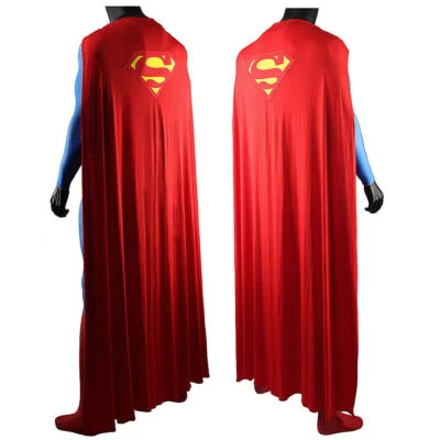 52 Superman Cape Red Cloak Superhero Cosplay Costume Spandex for Men Suit Props - Image 1 of 4