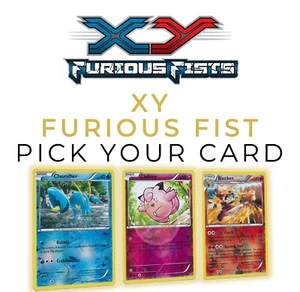 Pokemon XY Furious Fists - Reverse Holos - Finish Your Set - Picture 1 of 107