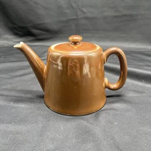 Vintage Pillivuyt Made in France braun glänzend Porzellan Teekanne schön - Bild 1 von 16