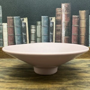 Royal Haeger Pink 8” Bowl Pottery USA Pedestal Footed Bowl Dish 3296 1985 - Picture 1 of 6