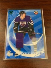 RARE 2002-03 Be A Player All-Star Edition Vault PETER FORSBERG jersey  1/1 RARE!