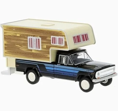 JEEP Gladiator B - Camper - 1968 - darkblue - Brekina 1:87 - Immagine 1 di 4