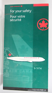 AIR CANADA B-767M For your Safety Card Part #ACF837P Airlines