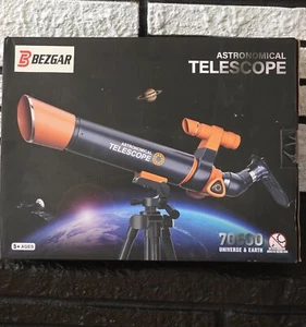 BEZGAR Astronomical Telescope 70mm Aperture 500mm Refractor Telescope Age 5+ NEW - Picture 1 of 3