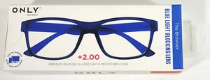 ONLY Brand Eyewear the BROWSER +2.0 Blaulicht blockierende Lesebrille blau - Bild 1 von 2