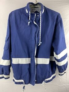 Vintage Izzi Spirit Blue White Nautical Jacket Men's Size M