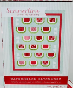 SUMMERTIME watermelon quilt kit MODA fabric Camille picnic cottagecore KIT55320 - Picture 1 of 2