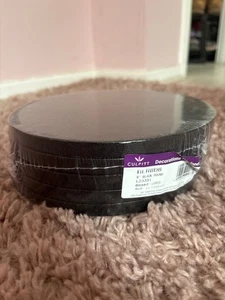 Culpitt Black Cake Drum Board 8” Round - Picture 1 of 2
