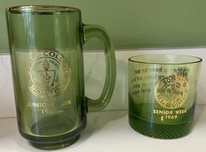 Taza y vaso conmemorativos de Boston State College, semana junior y senior, '68 y'69 - Imagen 1 de 6