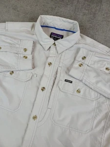 Patagonia Shirt Mens M Gray Sol Patrol II Rip Stop Vented Fly Fishing Outdoor - Picture 1 of 7
