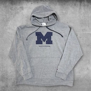 Vintage Y2K Michigan Wolverines Champion Hoodie Men's 2XL Embroidered Logo - Picture 1 of 3