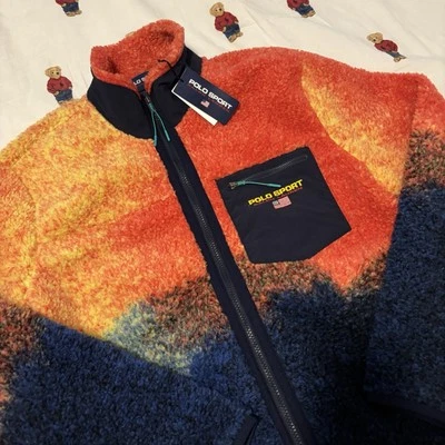 Chaqueta polar Polo Ralph Lauren Red Rocks Hi Pile talla M Sportsman P Wing 1992 Foto 1 de 4