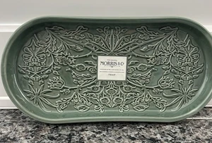 Morris & Co. x Williams Sonoma Green Large Vanity Tray Bathroom Collection New - Picture 1 of 6