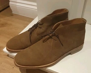 Russell & Bromley Tan Brown Suede Chukka Boots Shoes Mens UK 9 US 10 EU 43 - Picture 1 of 13