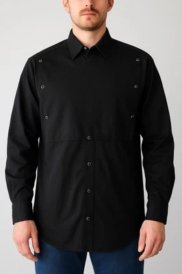 De Colección Karman Gold Collection Para Hombre XXL Western Camisa a Presión Pecho Plato/Babero Hecho en EE. UU. Foto 1 de 4