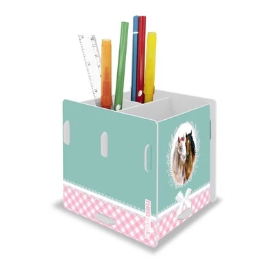 itenga Stifteköcher Pferde Traum Kinder Stiftehalter Schreibtisch Organizer neu - Bild 1 von 4