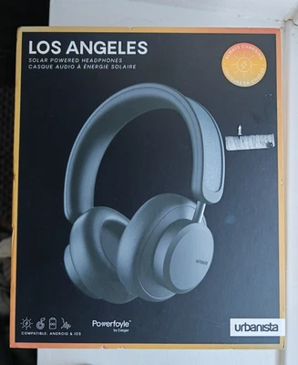 Urbanista Los Angeles Wireless Solar powered Over-Ear Headset Midnight Black New - Image 1 of 3