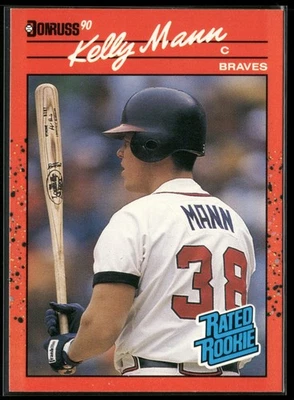 1990 Donruss - Rated Rookie Kelly Mann #46 (RC) - Image 1 of 2