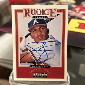 Andruw Jones 1997 Upper Deck Collector's Choice Rookie Class Auto #1 - Picture 1 of 2