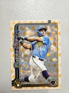 2025 Topps Series 2 Sal Frelick Holiday Summer Sun Parallel Future Stars #651 NM - Picture 1 of 2