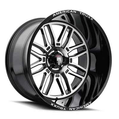 American Truxx Wheels AT1915 Restless 24x14 -76 Black 6x139.7 6x5.5 (QTY 1) Foto 1 de 4