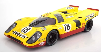MINICHAMPS Porsche 917K Shell 24h LeMans 1970 Piper/Van Lennep #18 HUGE CAR 1:12 - Image 1 of 4