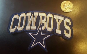 Dallas Cowboys Vintage Embroidered Iron On Patch 4" x 2.5" TOP QUALITY - Picture 1 of 1