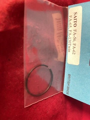 SAITO FA56- 62-65 & FA 130 TWIN-FA100 TI  4-C PISTON  RING NIP - Image 1 of 2